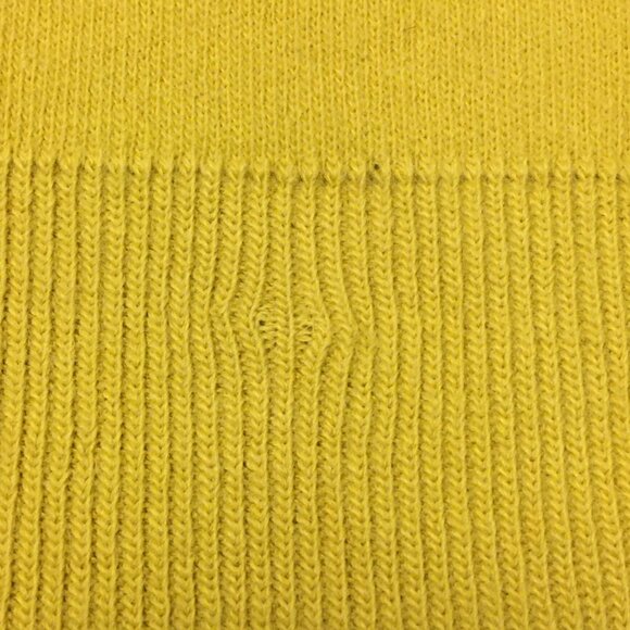 Vintage 50s Mustard Yellow Sweater MCM Mod Pin Up Rockabilly Boho Retro (t5) - Picture 12 of 12